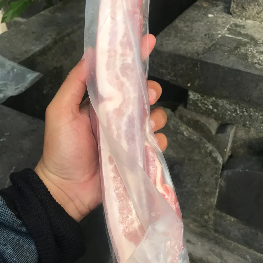 Pork Belly Skin On 500gr Long atau Samcan Perut 500gr